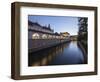 Ljubljanica Canal at twilight, Old Town, Ljubljana, Slovenia-Ben Pipe-Framed Photographic Print