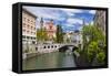 Ljubljanica River-Matthew Williams-Ellis-Framed Stretched Canvas