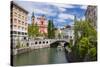 Ljubljanica River-Matthew Williams-Ellis-Stretched Canvas