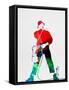 LL Cool J Watercolor-Lana Feldman-Framed Stretched Canvas