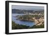 Llafranc and Calella de Palafrugell, fabulous elevated view from Cap de Sant Sebastia, Costa Brava,-Eleanor Scriven-Framed Photographic Print