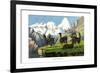 Llama, 1860-null-Framed Giclee Print