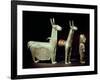 Llama, Alpaca and Woman, Inca-null-Framed Giclee Print