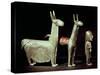 Llama, Alpaca and Woman, Inca-null-Stretched Canvas