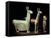 Llama, Alpaca and Woman, Inca-null-Framed Stretched Canvas