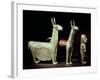 Llama, Alpaca and Woman, Inca-null-Framed Giclee Print