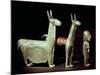 Llama, Alpaca and Woman, Inca-null-Mounted Giclee Print