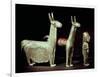 Llama, Alpaca and Woman, Inca-null-Framed Giclee Print