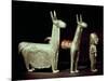 Llama, Alpaca and Woman, Inca-null-Mounted Giclee Print