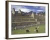 Llama and Ruins, Machu Picchu, Peru-Claudia Adams-Framed Photographic Print