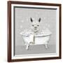 Llama Bath-Janet Tava-Framed Art Print