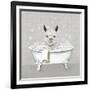 Llama Bath-Janet Tava-Framed Art Print