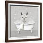 Llama Bath-Janet Tava-Framed Art Print