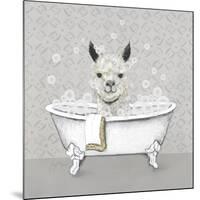 Llama Bath-Janet Tava-Mounted Art Print