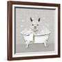 Llama Bath-Janet Tava-Framed Art Print