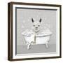 Llama Bath-Janet Tava-Framed Art Print