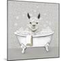 Llama Bath-Janet Tava-Mounted Art Print