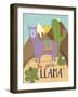 Llama Drama motif 1-Holli Conger-Framed Giclee Print