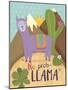 Llama Drama motif 1-Holli Conger-Mounted Giclee Print