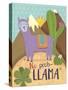 Llama Drama motif 1-Holli Conger-Stretched Canvas