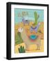 Llama Drama motif 2-Holli Conger-Framed Giclee Print