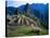 Llama Rests Overlooking Ruins of Machu Picchu in the Andes Mountains, Peru-Jim Zuckerman-Stretched Canvas