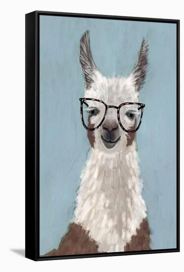 Llama Specs I-Victoria Borges-Framed Stretched Canvas