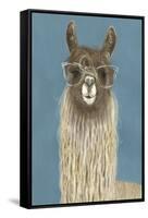 Llama Specs IV-Victoria Borges-Framed Stretched Canvas
