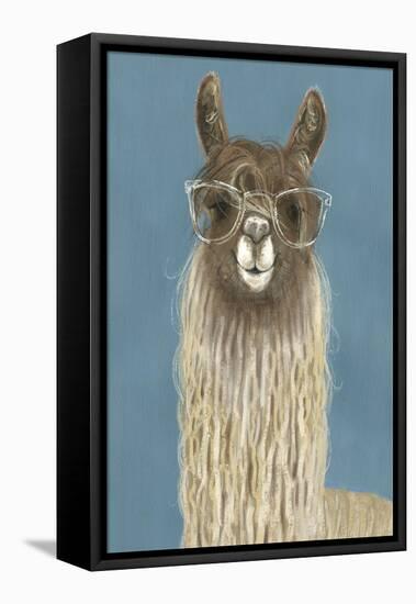 Llama Specs IV-Victoria Borges-Framed Stretched Canvas