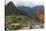 Llama standing at Machu Picchu viewpoint, UNESCO World Heritage Site, Peru, South America-Don Mammoser-Stretched Canvas