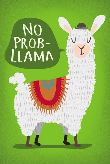 Llama-null-Lamina Framed Poster