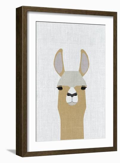 Llama-Annie Bailey Art-Framed Art Print