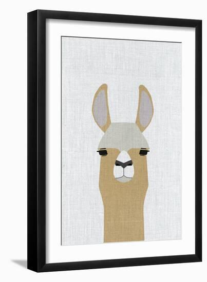 Llama-Annie Bailey Art-Framed Art Print