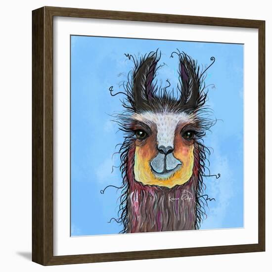 Llama-Karrie Evenson-Framed Art Print