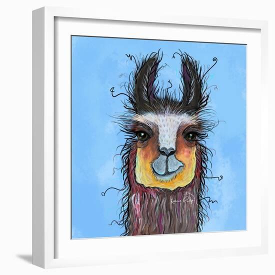 Llama-Karrie Evenson-Framed Art Print