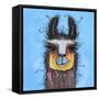 Llama-Karrie Evenson-Framed Stretched Canvas