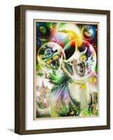 Llamacorn Star Blaster-ALI Chris-Framed Giclee Print