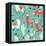 Llamas and Cactus on Green Background-Lidiebug-Framed Stretched Canvas