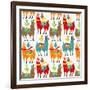 Llamas Colors-Gaia Marfurt-Framed Giclee Print