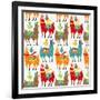 Llamas Colors-Gaia Marfurt-Framed Giclee Print