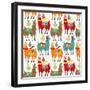 Llamas Colors-Gaia Marfurt-Framed Giclee Print