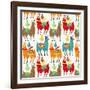 Llamas Colors-Gaia Marfurt-Framed Giclee Print