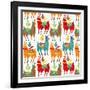 Llamas Colors-Gaia Marfurt-Framed Giclee Print