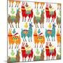 Llamas Colors-Gaia Marfurt-Mounted Giclee Print