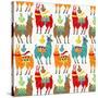 Llamas Colors-Gaia Marfurt-Stretched Canvas