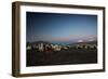 Llamas Settle Own to Sleep Near Volcano Nevado Parinacota in Sajama National Park at Dusk-Alex Saberi-Framed Photographic Print