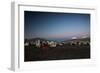 Llamas Settle Own to Sleep Near Volcano Nevado Parinacota in Sajama National Park at Dusk-Alex Saberi-Framed Photographic Print