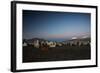 Llamas Settle Own to Sleep Near Volcano Nevado Parinacota in Sajama National Park at Dusk-Alex Saberi-Framed Photographic Print