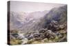 Llanberis Pass, 1875-Thomas Collier-Stretched Canvas