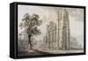 Llandaff Cathedral-Paul Sandby-Framed Stretched Canvas